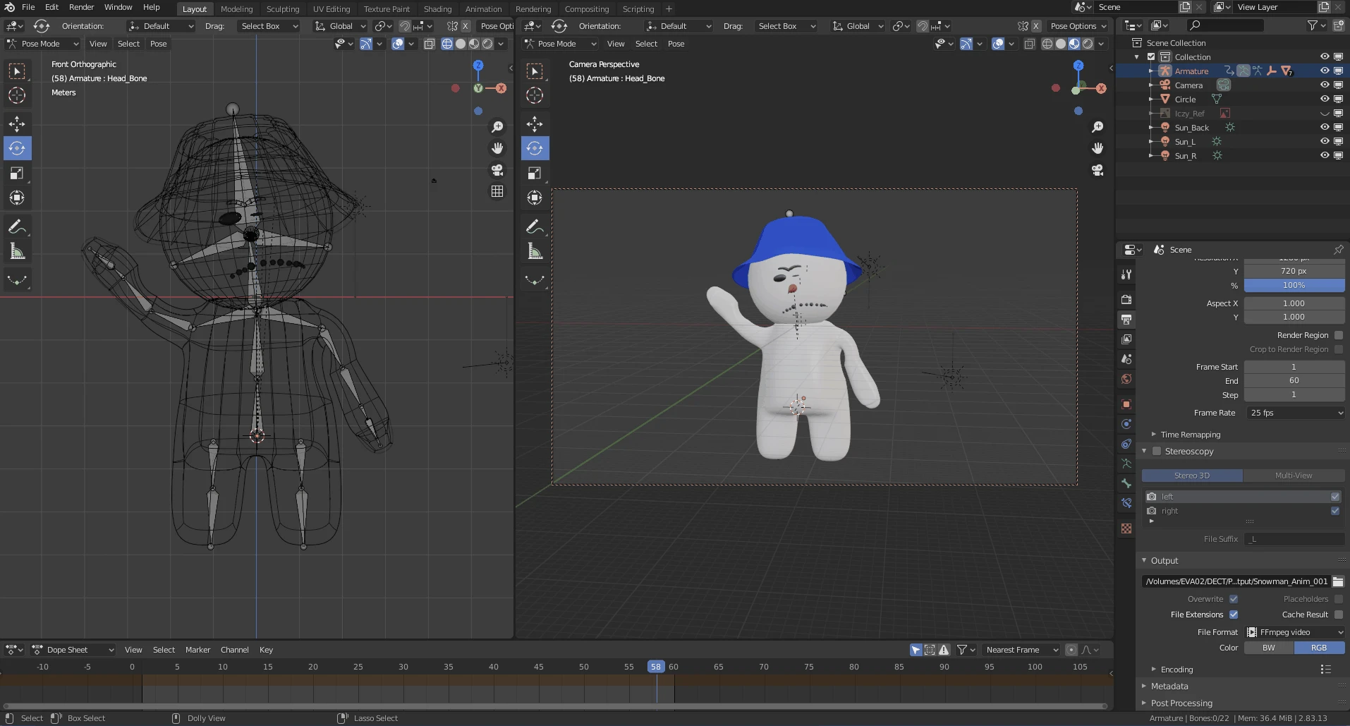 Blender Character Rigging and Animation